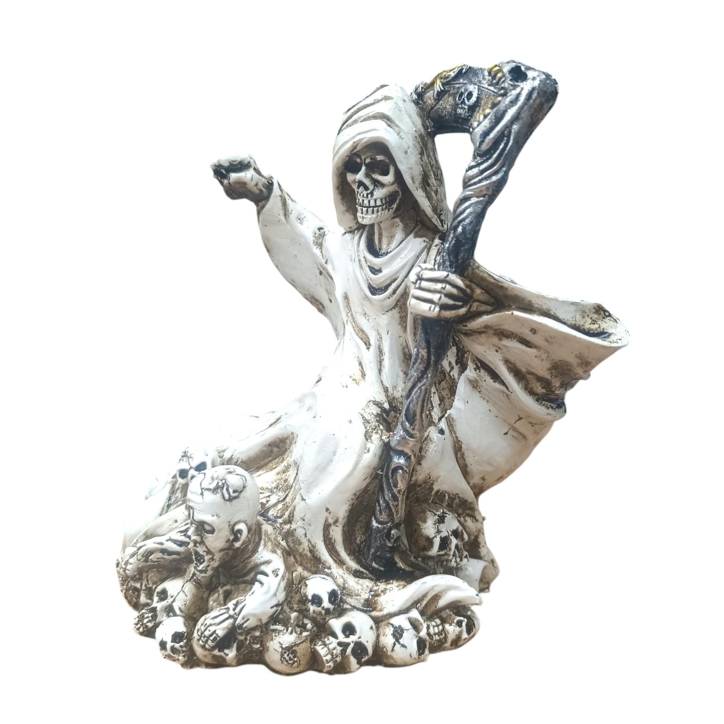 Figura En Resina Santa Muerte 20 Cms Aprox Blanco REF: 600104471