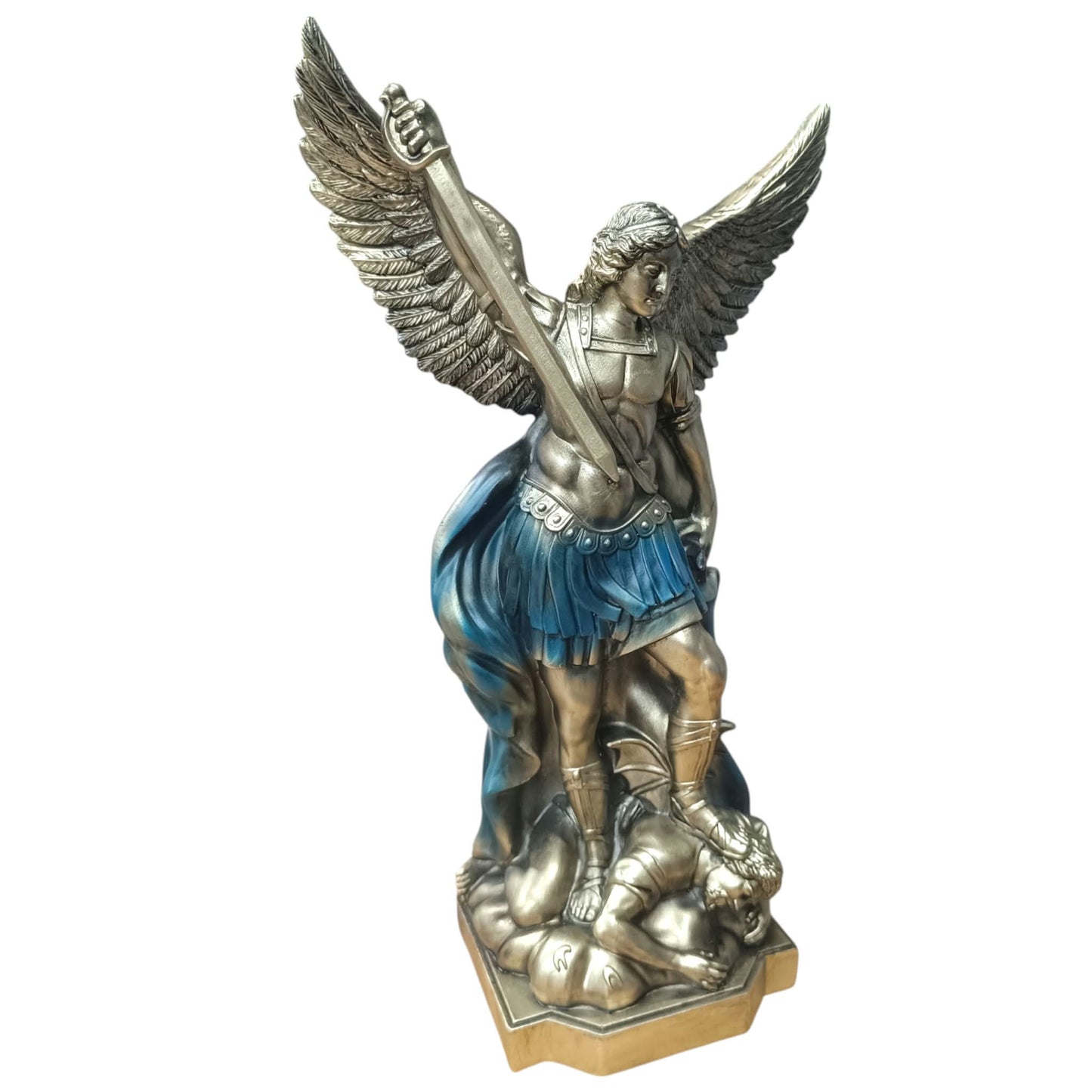 Figura Arcangel San Miguel 40 Cms Aprox Color Azul 600104469