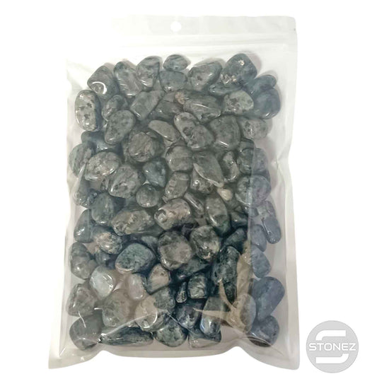 1114002 Paquete 500 Gramos En Canto Rodado Larvikita Tamaños Variados 2 a 3 Cms Aprox