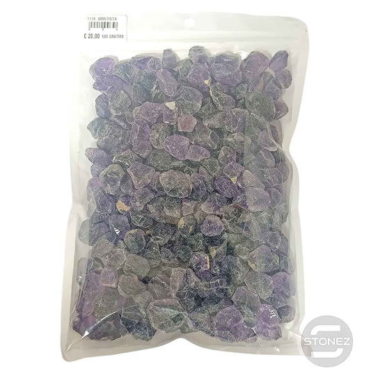 1114003 Paquete 500 Gramos En Bruto Amatista Tamaños Variados 2 a 3 Cms Aprox