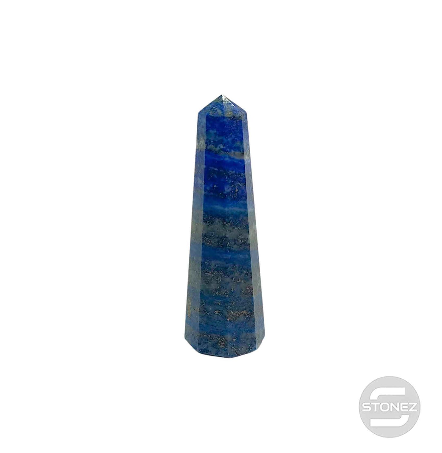 1114 Obelisco De 7 cm Aprox Piedra Lapis Lazuli 0.060 gramos PC N 11
