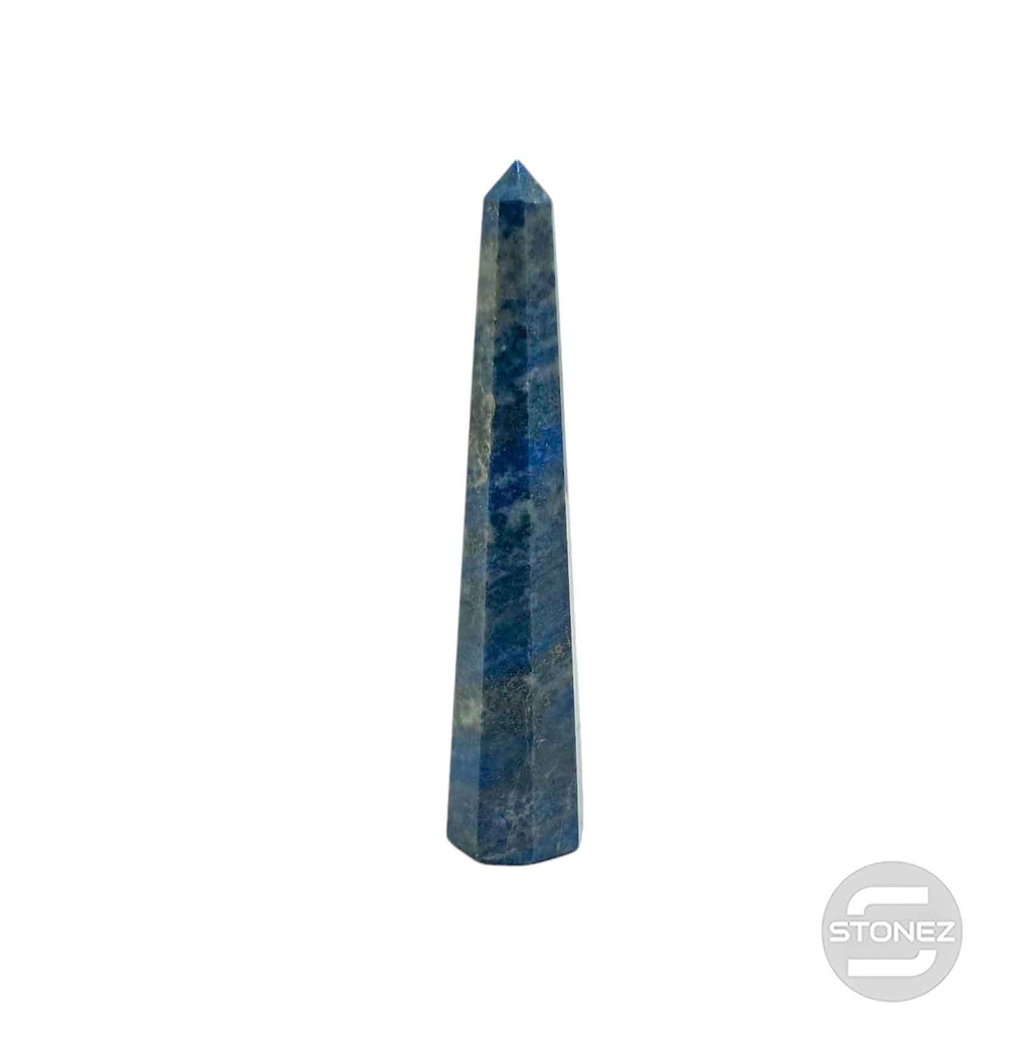 1114 Obelisco De 12 cm Aprox Piedra Lapis Lazuli 0.110 gramos PC N 5