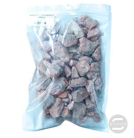 1114 Paquete 500 Gramos En Bruto Rodocrosita Tamaños Variados 2 a 4 Cms Aprox