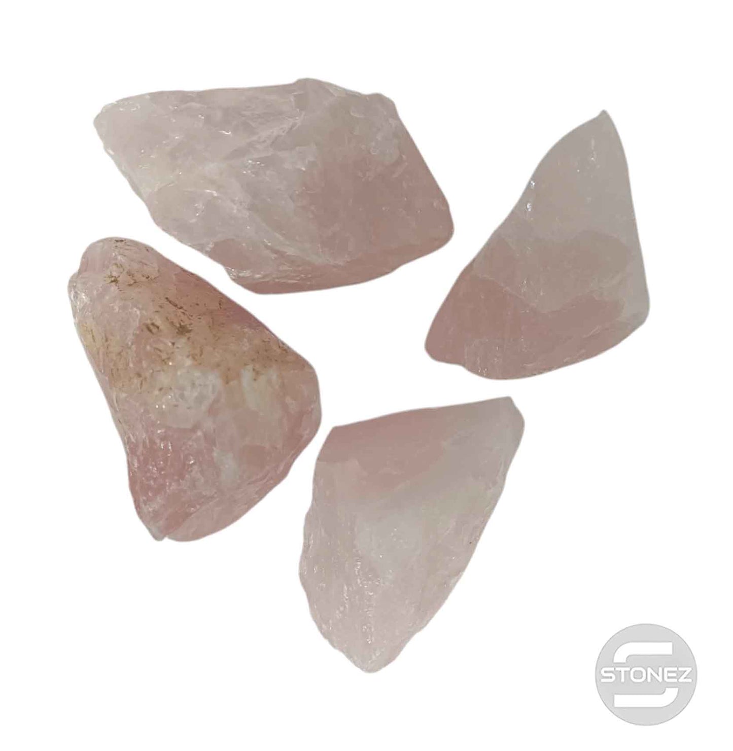 1114 Paquete 500 Gramos Aprox Cuarzo Rosa En Bruto 5 a 7 Cms aprox