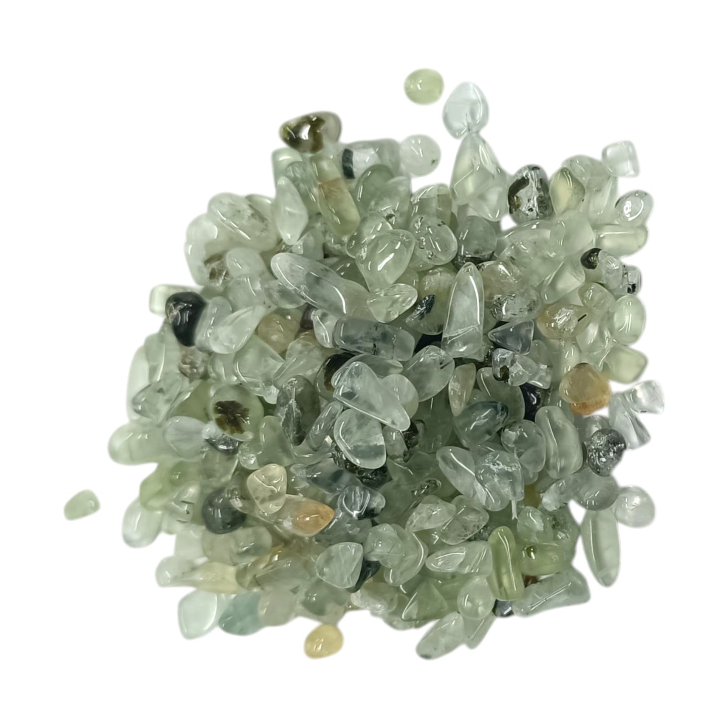 Bolsa 100 Gramos Piedra Chips Prehinita 2 mm Aprox 111401053-88 - stonez