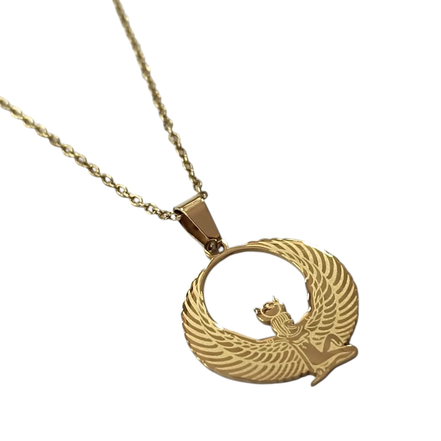 Collar Acero Dorado Isis Cadena 40+5 Cms Ref 600103611-02