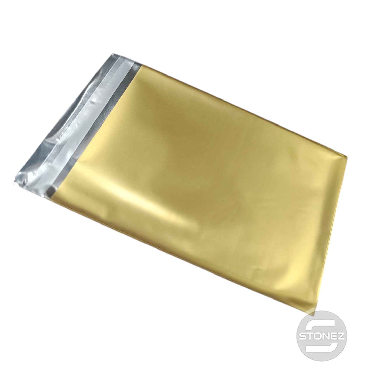 17908 Paquete De 100 Unidades Sobres Celofán Color Dorado 10 X 12 Cms Aprox.