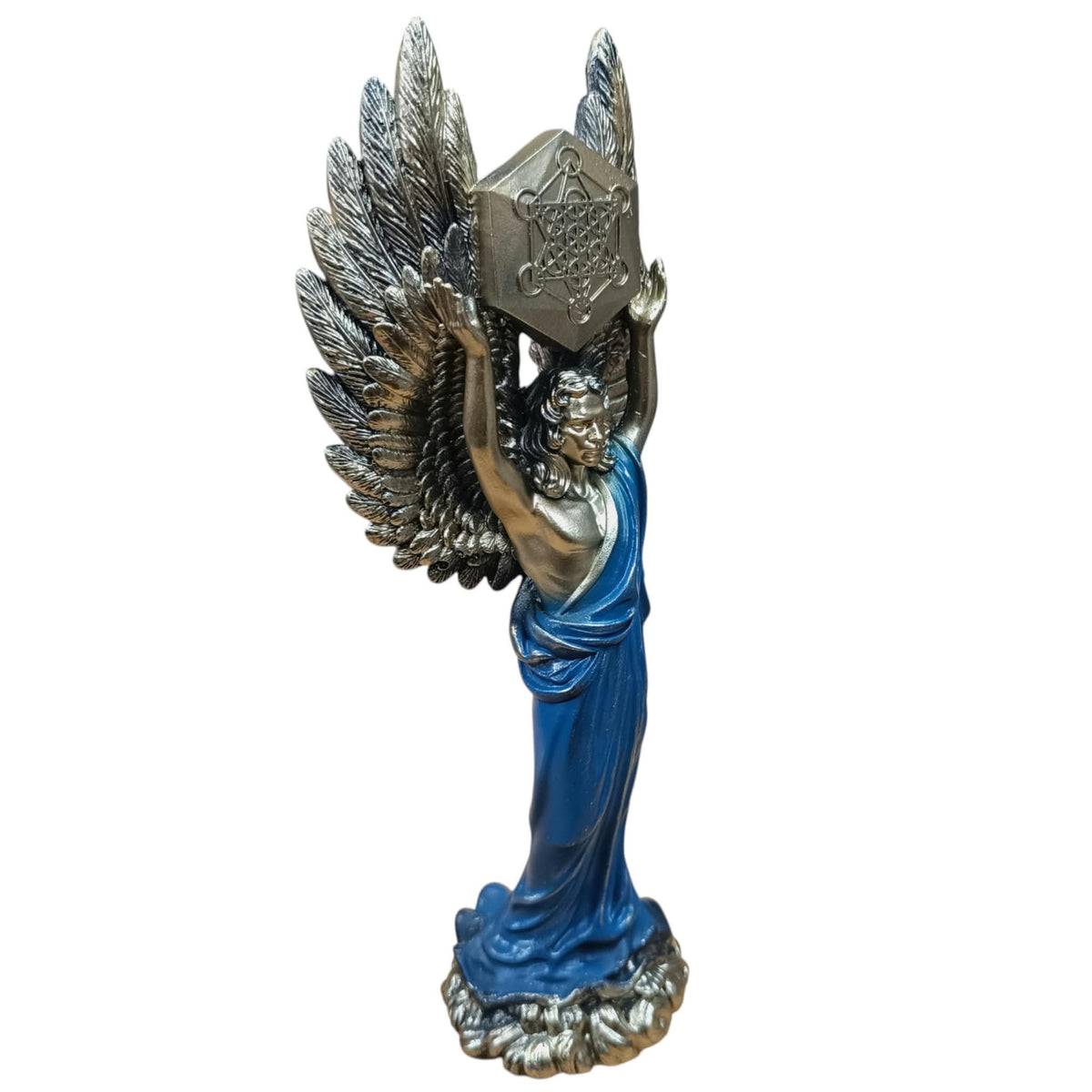 Figura En Resina Diosa Metratón 27 Cms Aprox Color Azul REF 600104490