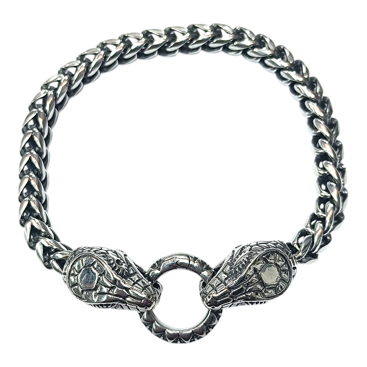 Pulsera Acero 21 Cms Cierre Cabeza De Serpiente 600103480-06