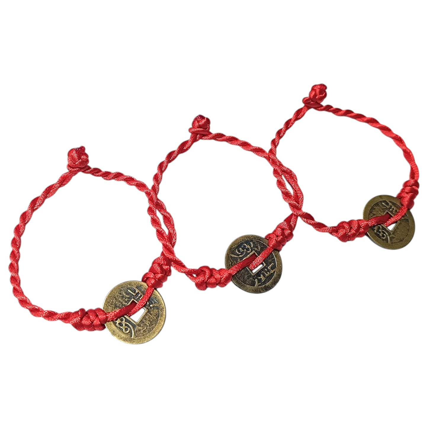 Paquete 3 Pulseras Hllo Macrame Moneda China 49503