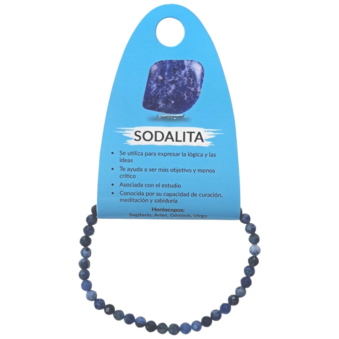 Pulsera Facetada Piedra Natural Sodalita 4 mm Ref: 600604260