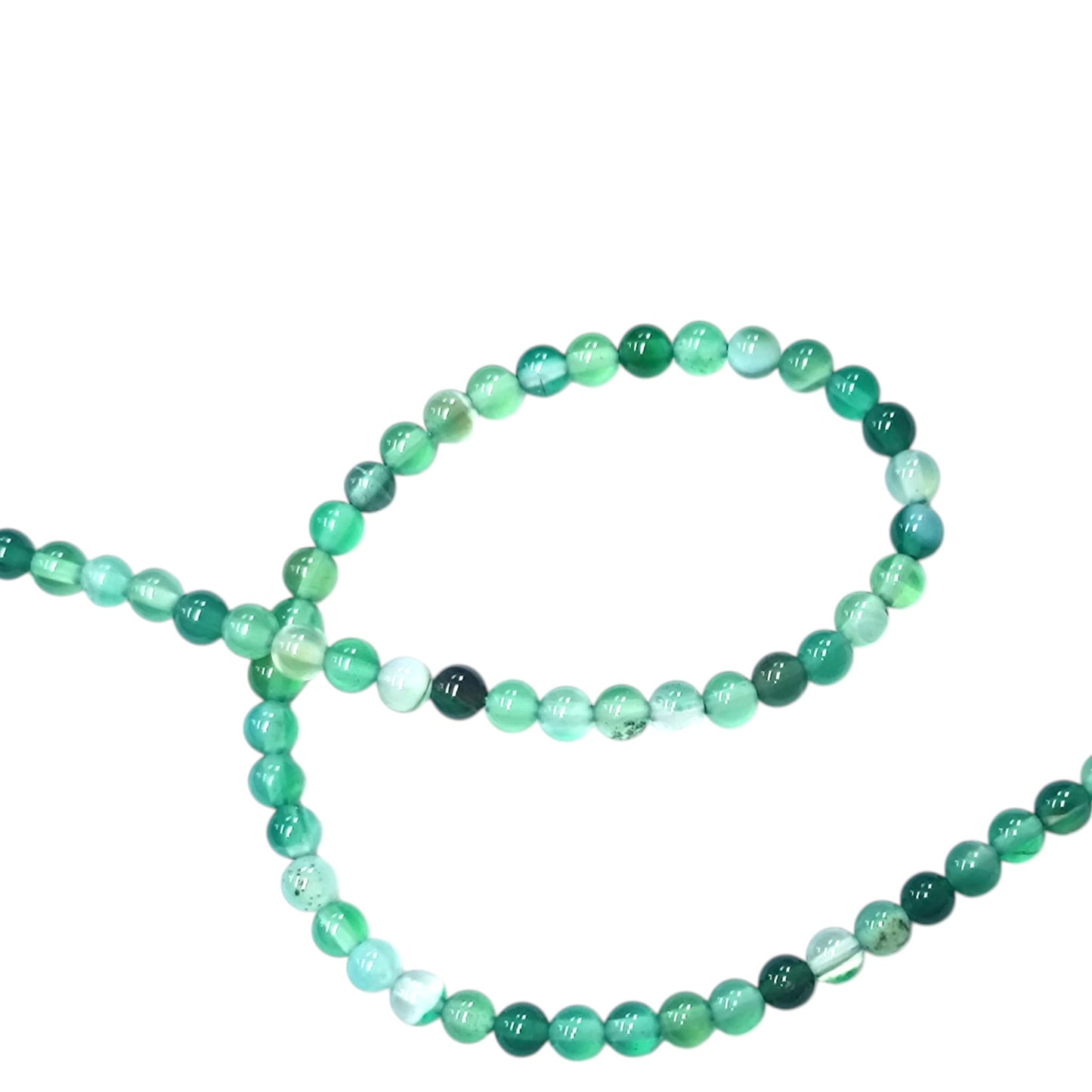 Tira Cuentas Piedra Agata Verde 4 mm REF: 44153-03