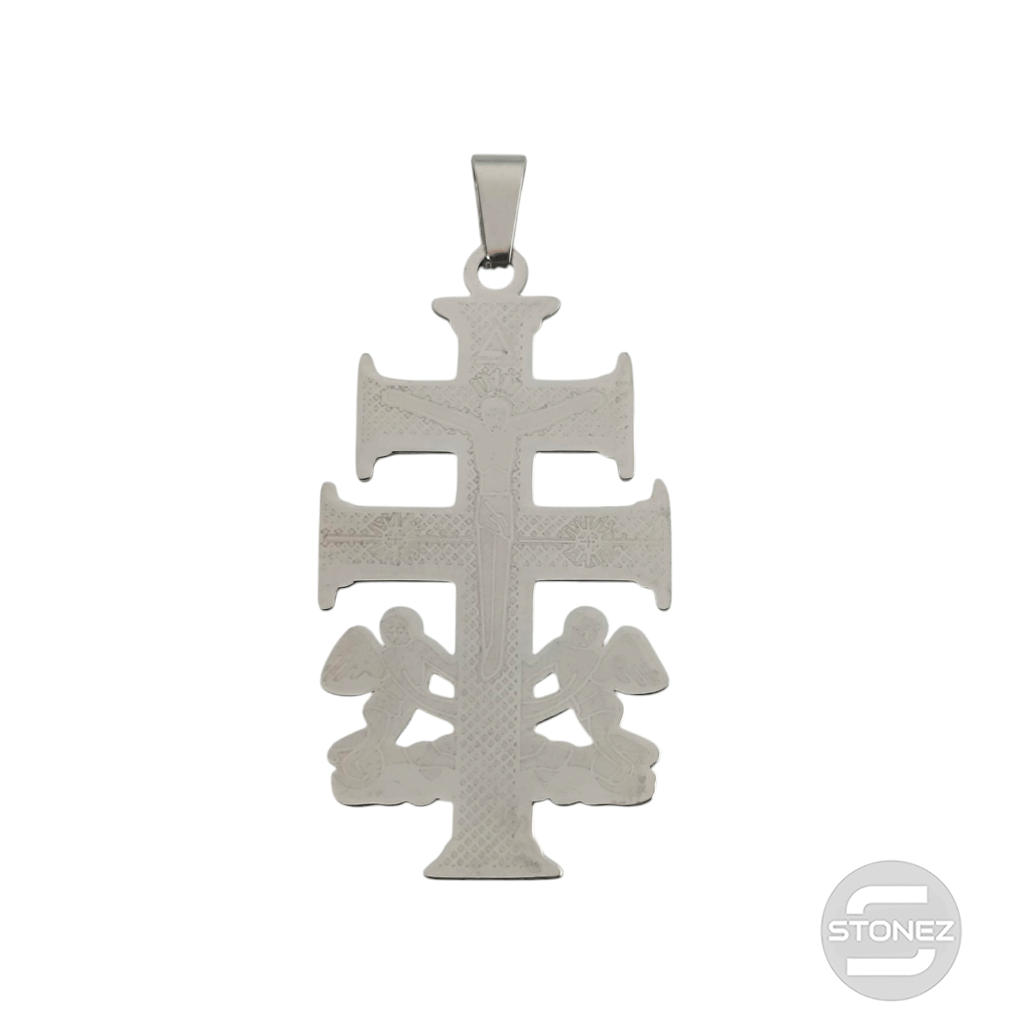 36162-34 Colgante Acero Cruz Caravaca 45 mm