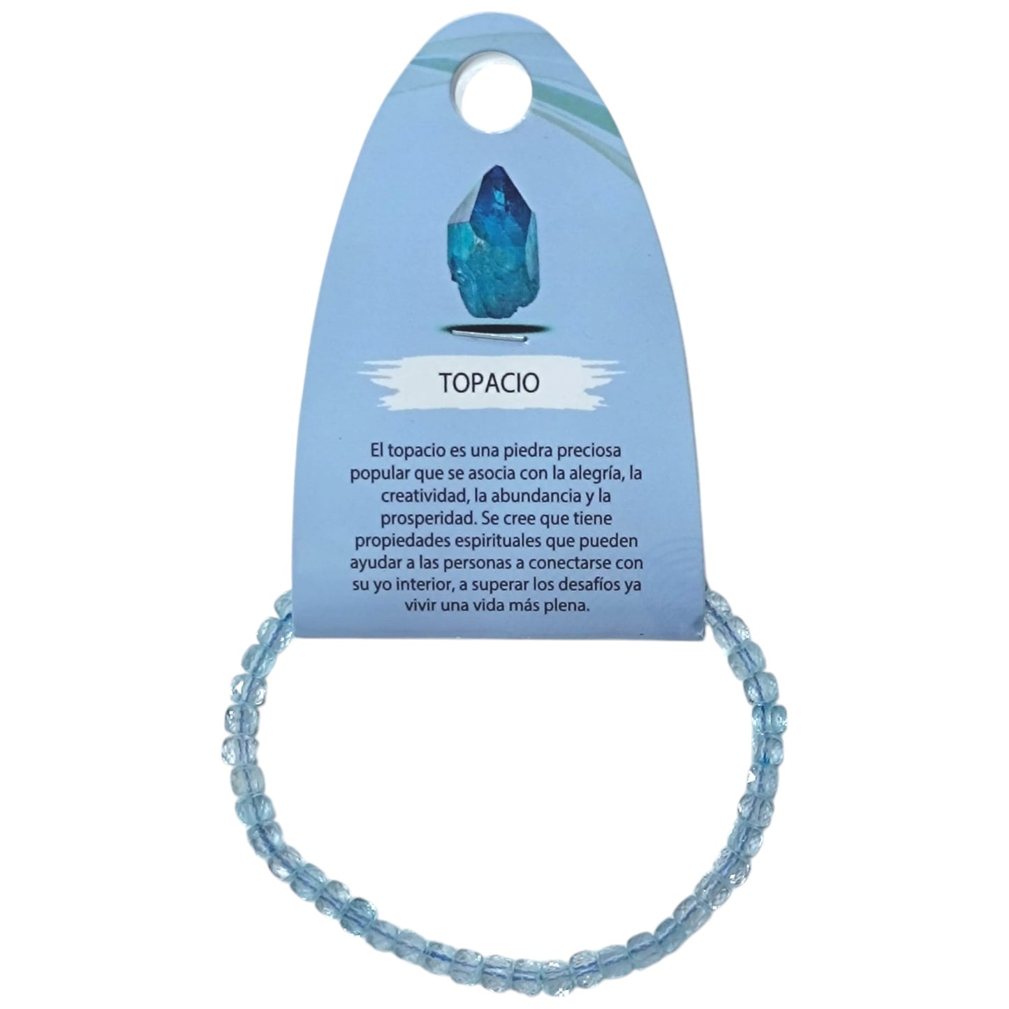 Pulsera Facetada Topacio Cubo 4X4 mm Ref:600602578