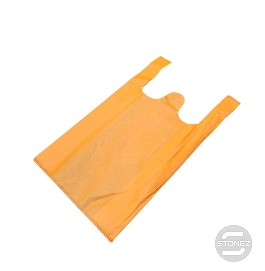 37382 Paquete 50 Bolsas Tela Color Naranja 30x50 Cms Aprox