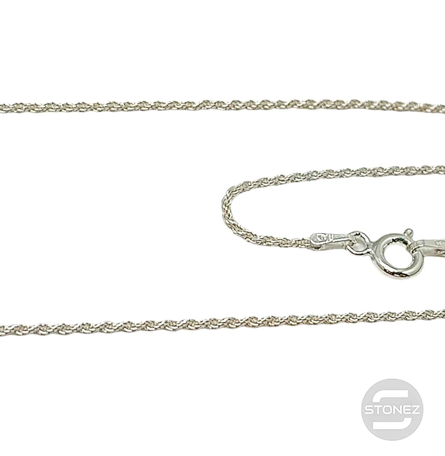 39286-40 CORDA25 Cadena Cordón Plata 925 40 Cms Grosor 1 mm aprox