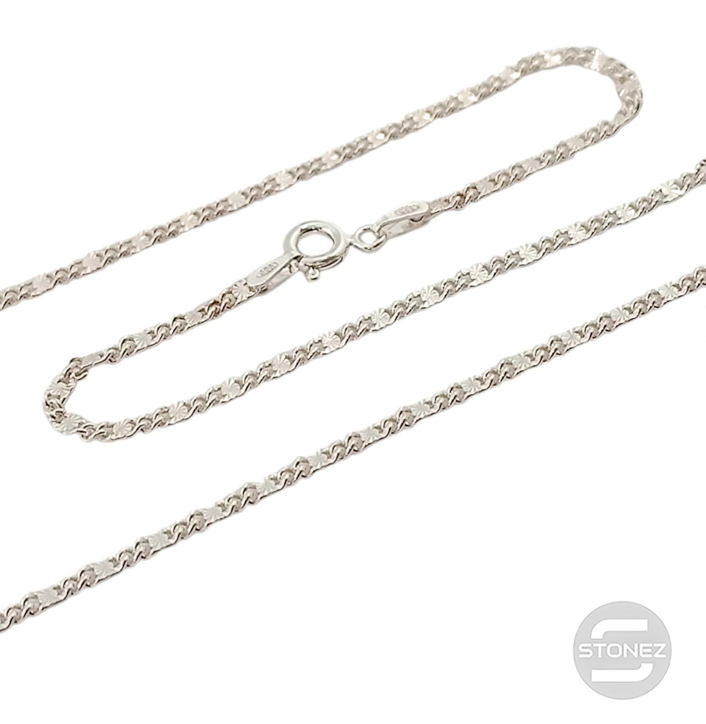 39629-45 BKC312 Cadena Plata 925 45 Cms Grosor 3x1 mm aprox