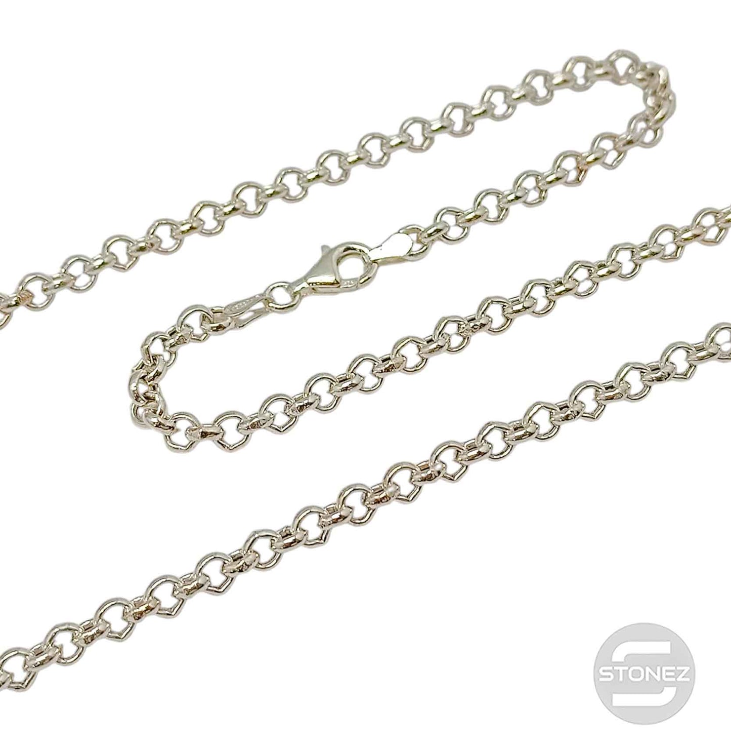 39648-40 ROLO 4 Cadena Plata 925 40 Cms Grosor 4 mm aprox