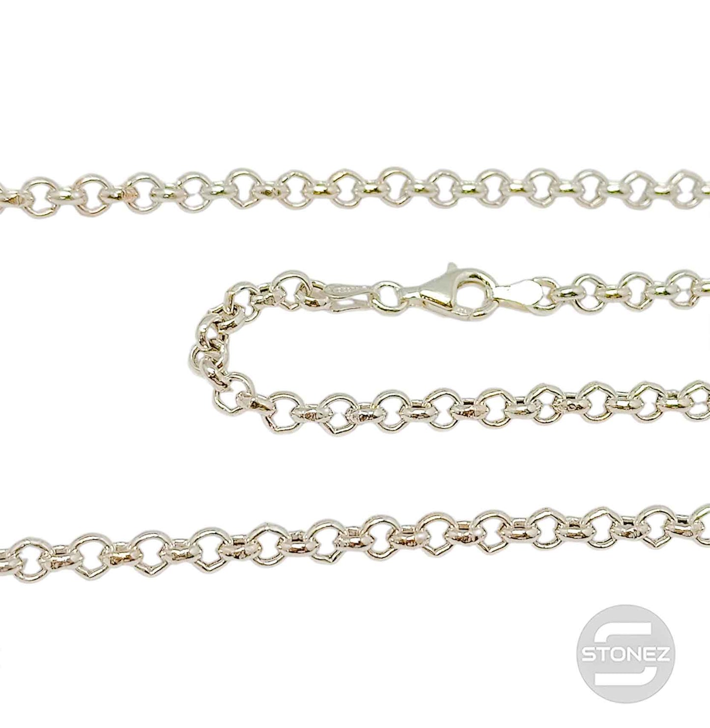 39648-40 ROLO 4 Cadena Plata 925 40 Cms Grosor 4 mm aprox
