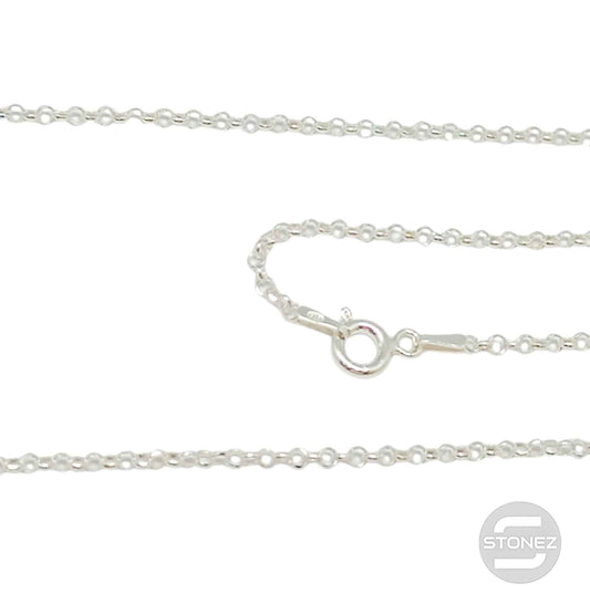 39664_40 KR27 Cadena Plata 925 40 Cms Grosor 2X1 mm aprox