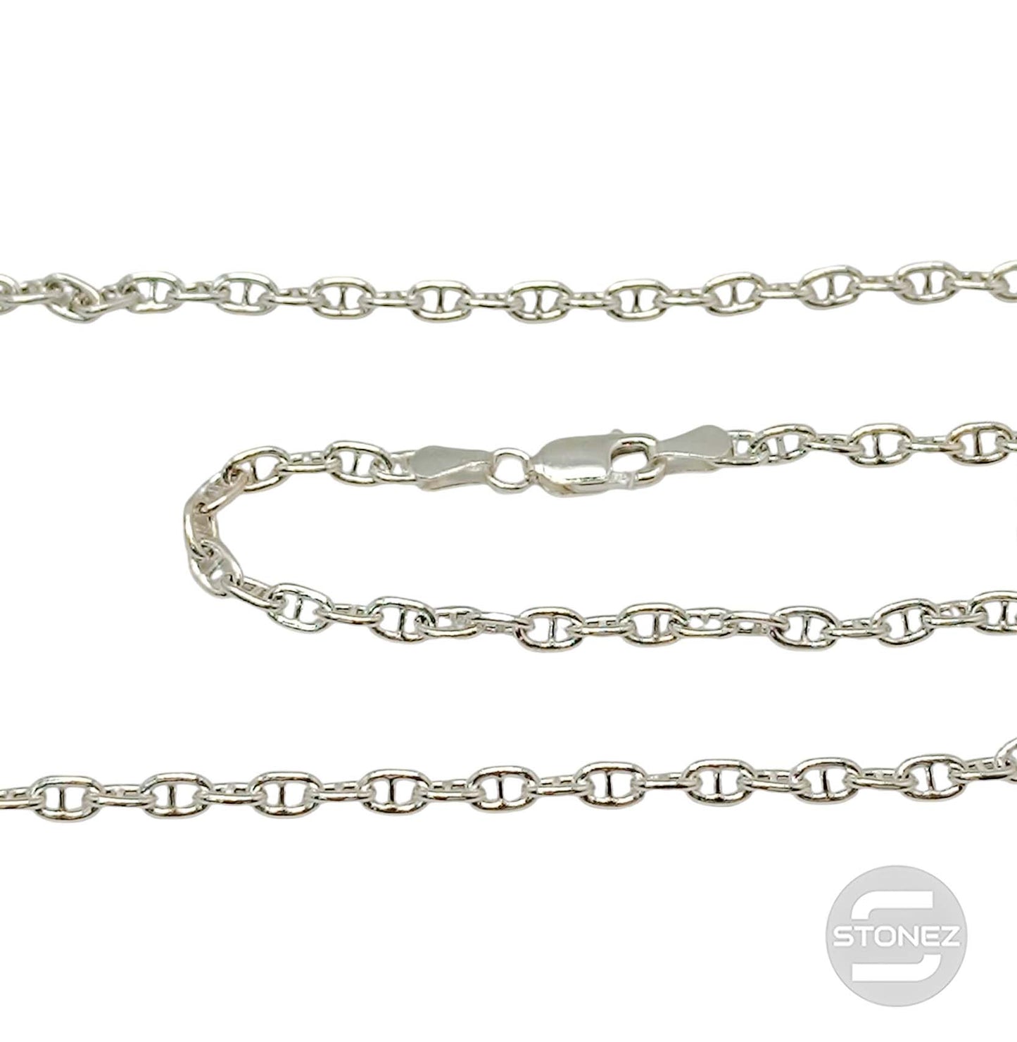 39679-45 ANC80 Cadena Plata 925 45 Cms Grosor 3x1 mm aprox