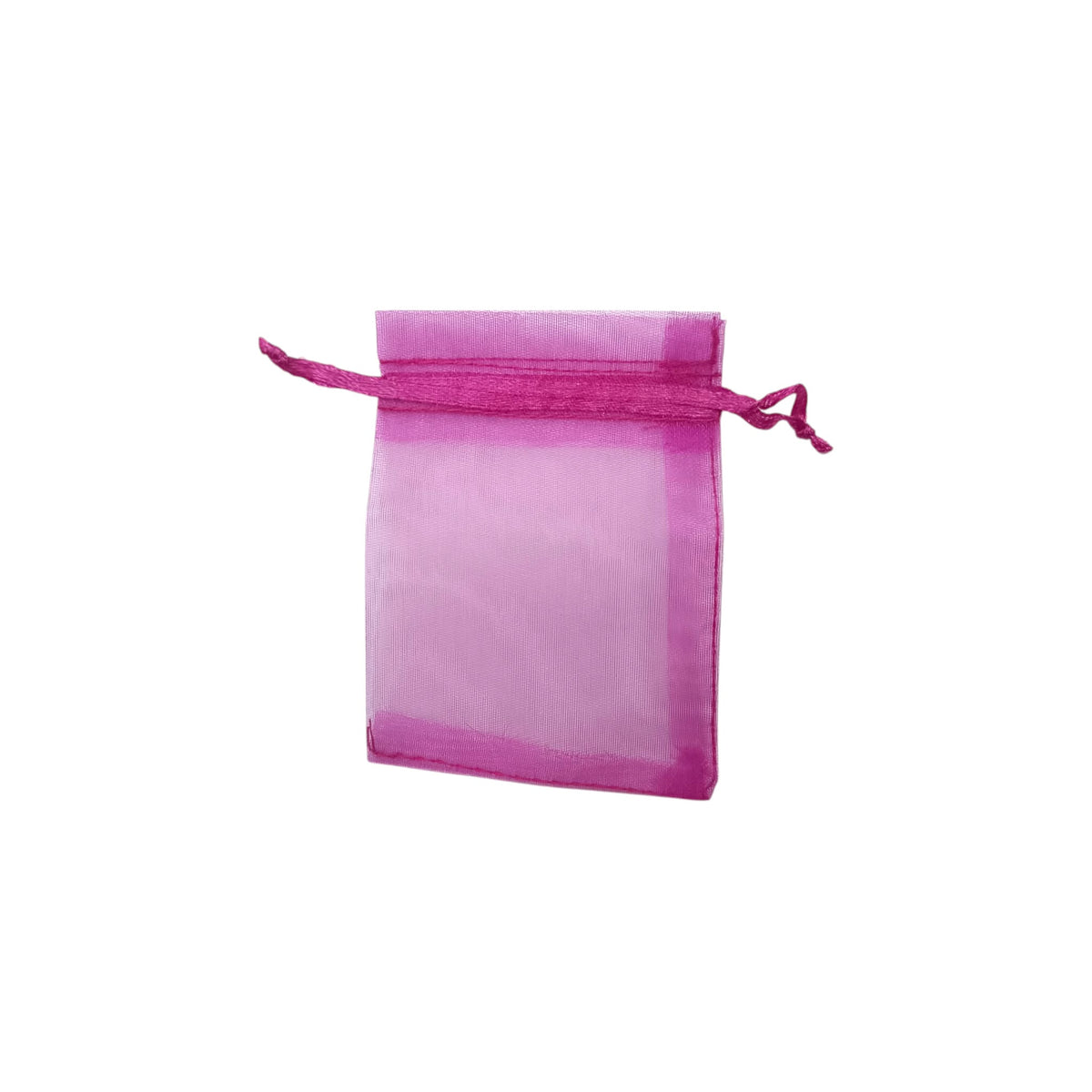 Paquete 100 Bolsas Organza Color Fucsia 7x9 Cms Aprox 600104580