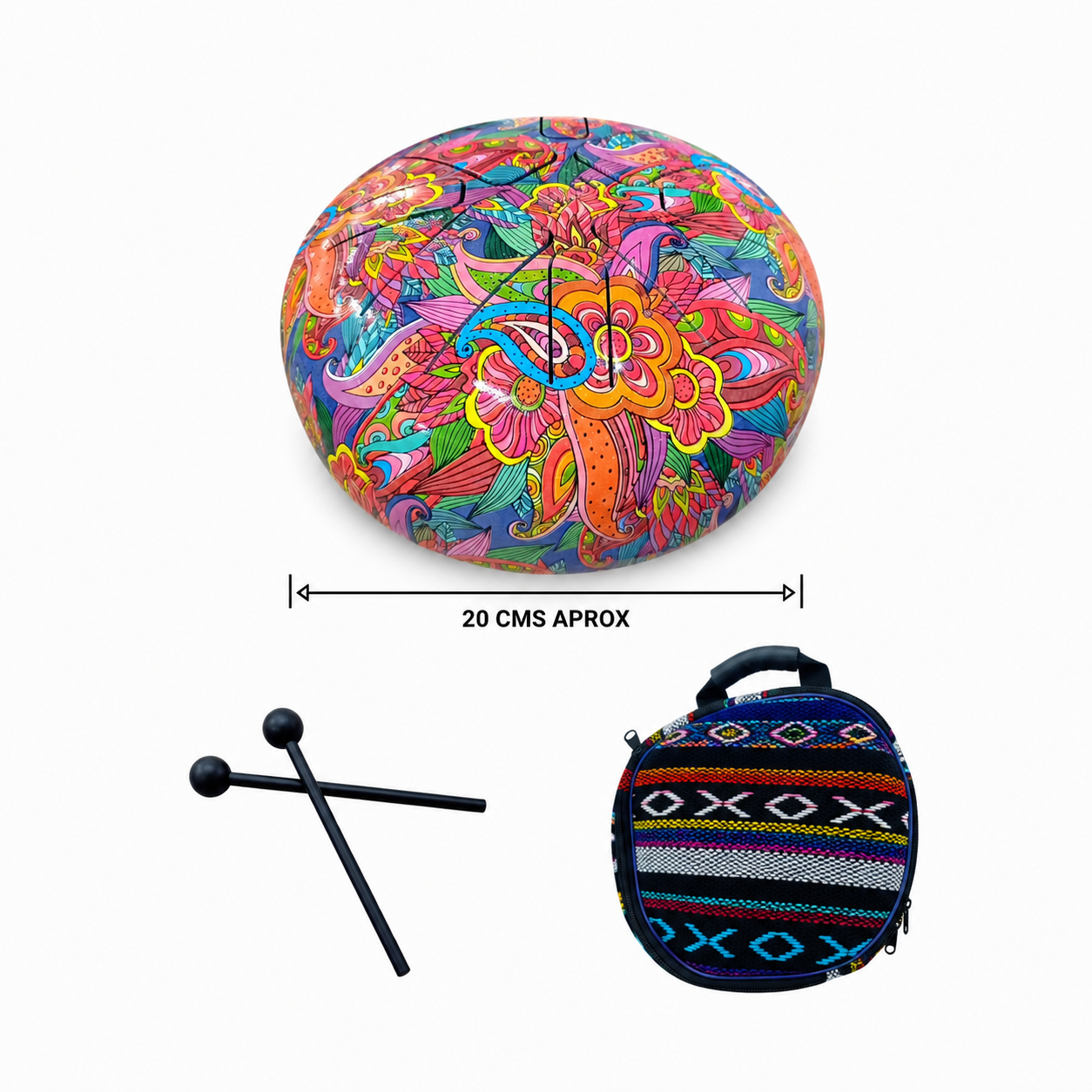 Tambor De Lenguas 8" Pulgadas 20 Cms Aprox 600304392