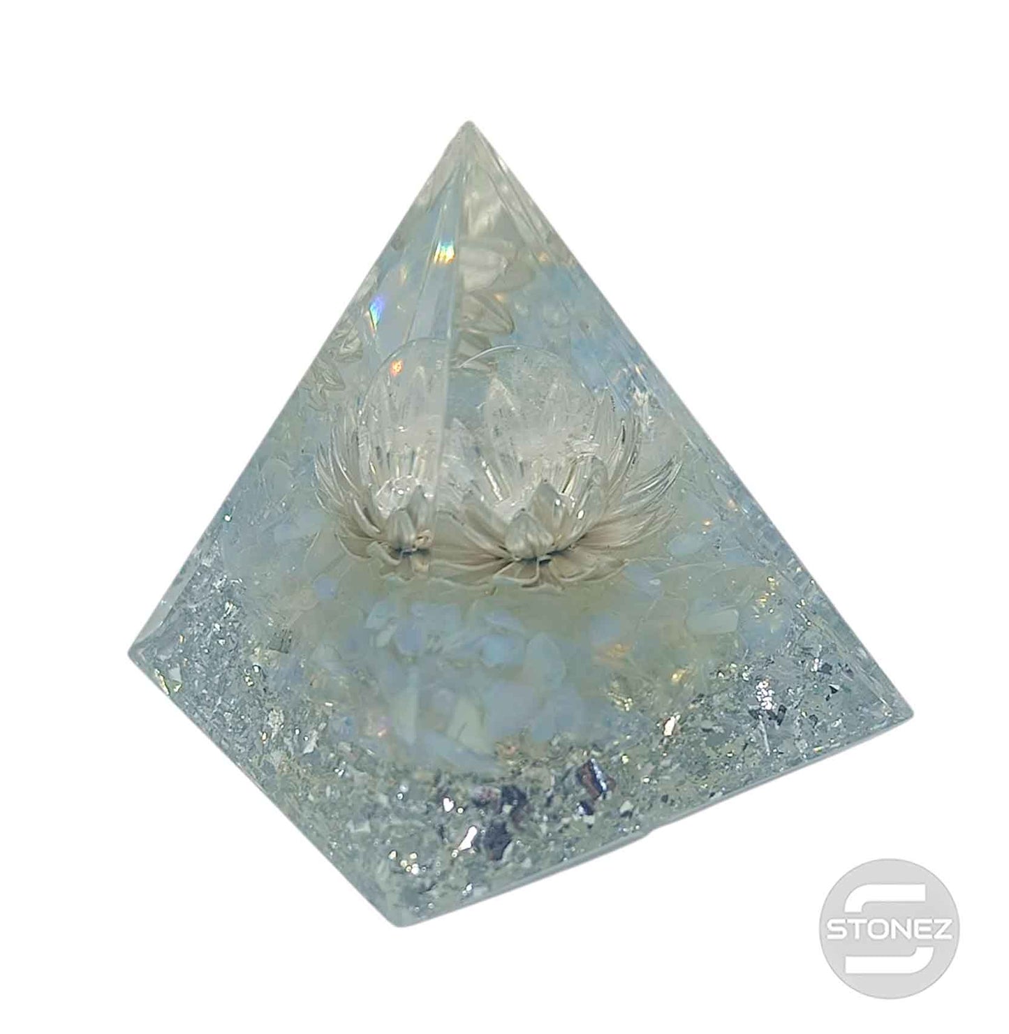 400202371-007 Pirámide Orgonita Con Mineráles 5 Cms Aprox