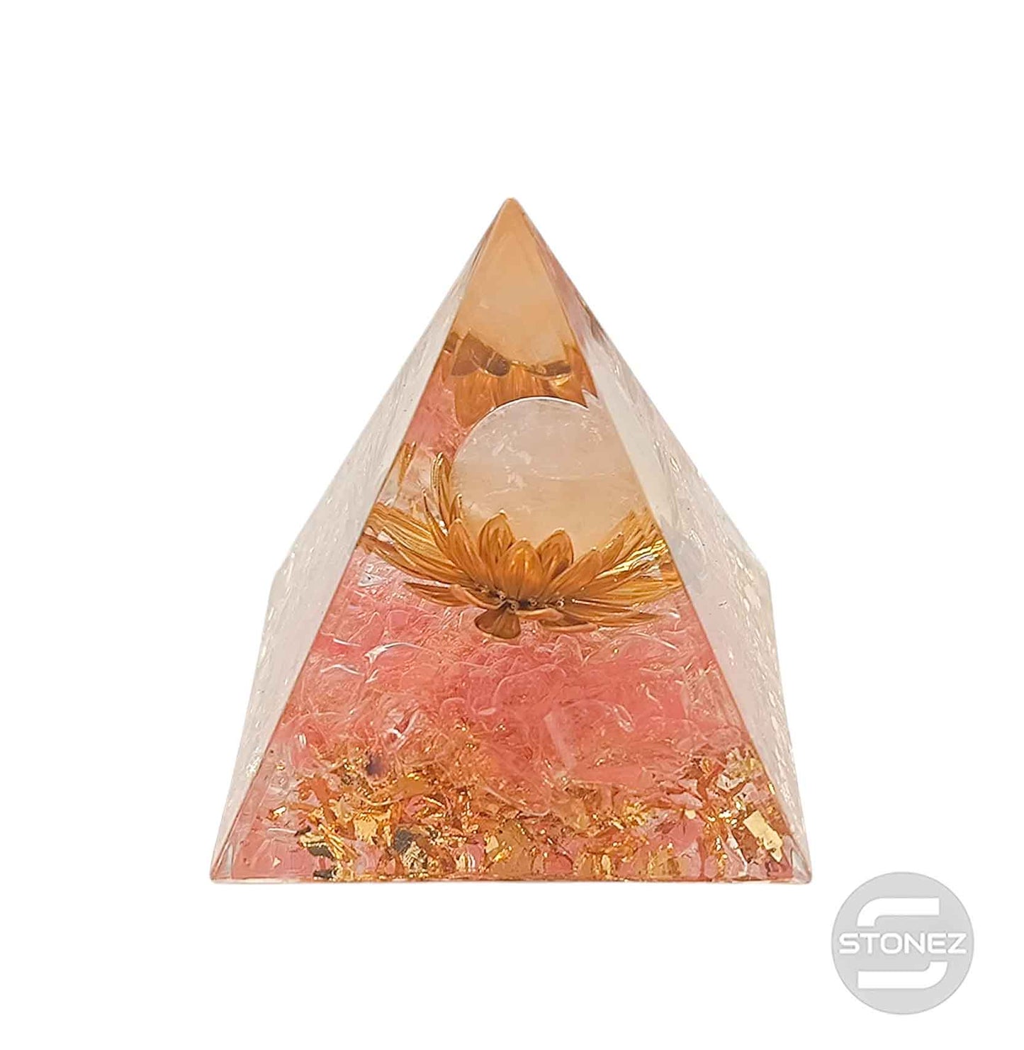 400202371-014 Pirámide Orgonita Con Mineráles 5 Cms Aprox