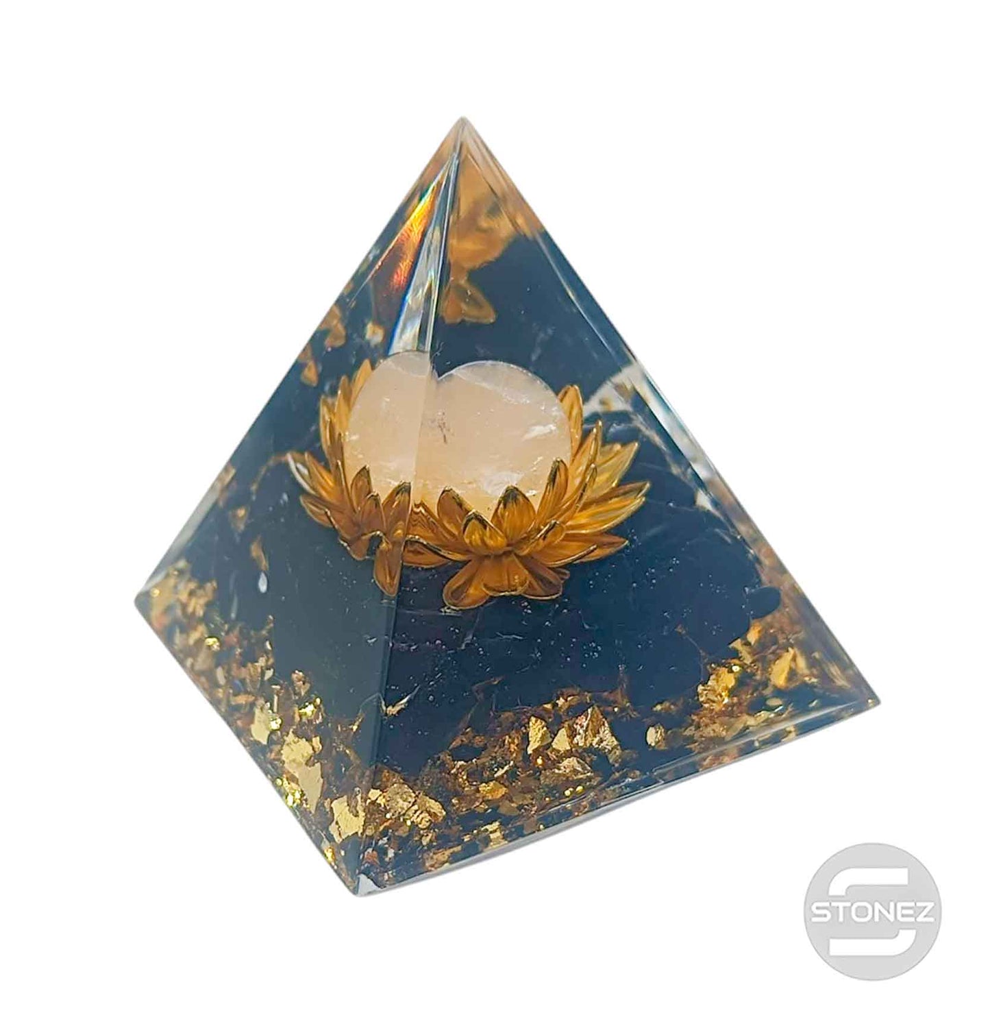 400202371-022 Pirámide Orgonita Con Mineráles 5 Cms Aprox