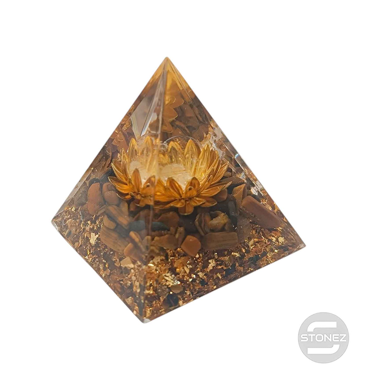400202371-023 Pirámide Orgonita Con Mineráles 5 Cms Aprox