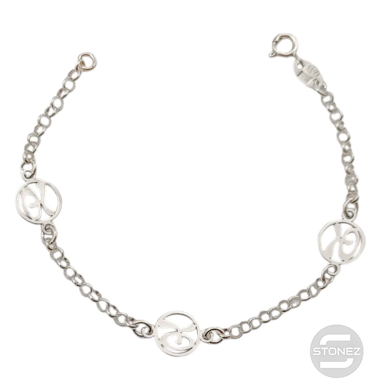 400701518 Pulsera Indalo Plata 925 18 Cms Aprox