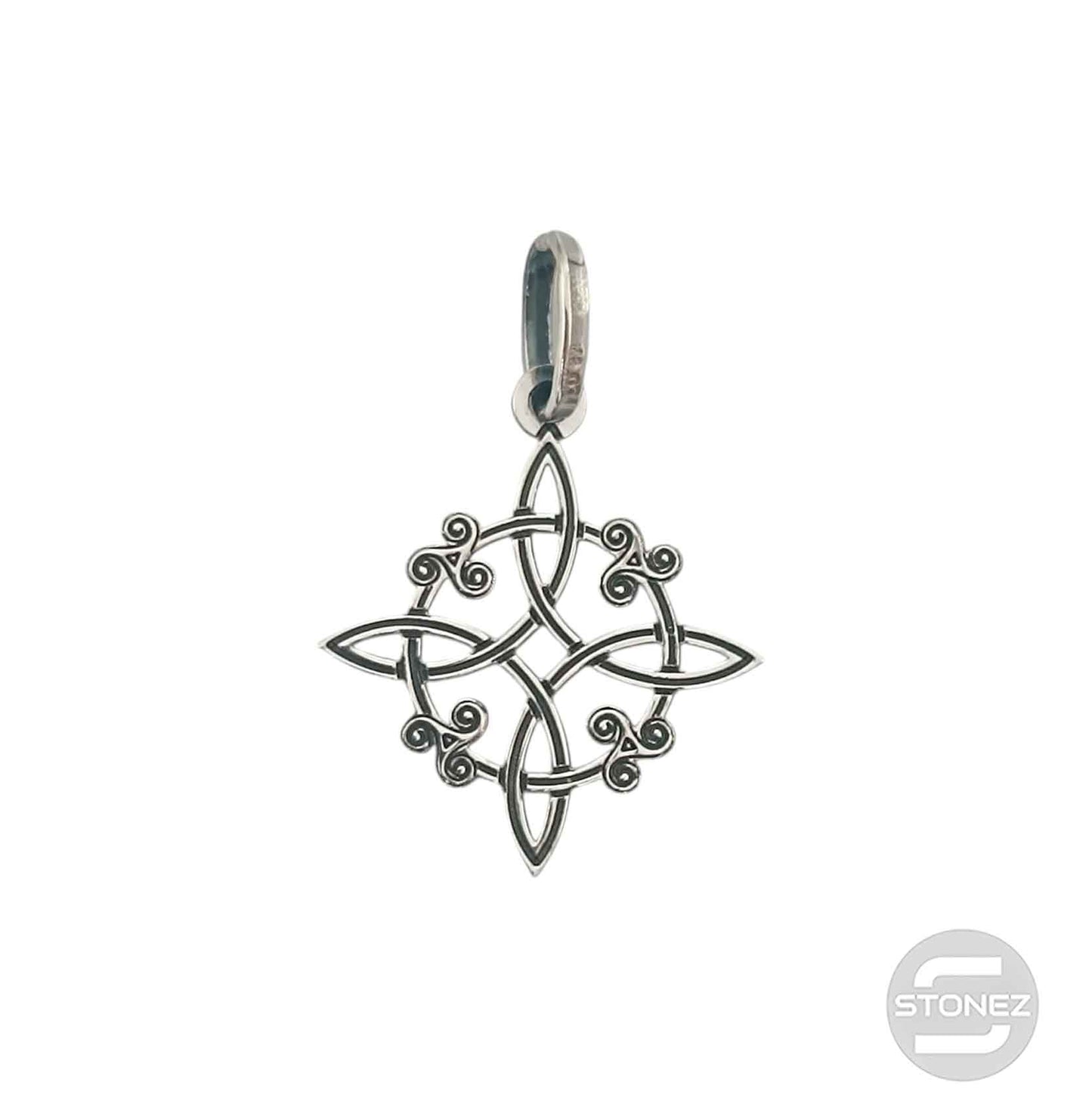 400701524 Colgante De Plata Nudo De Bruja 23 mm