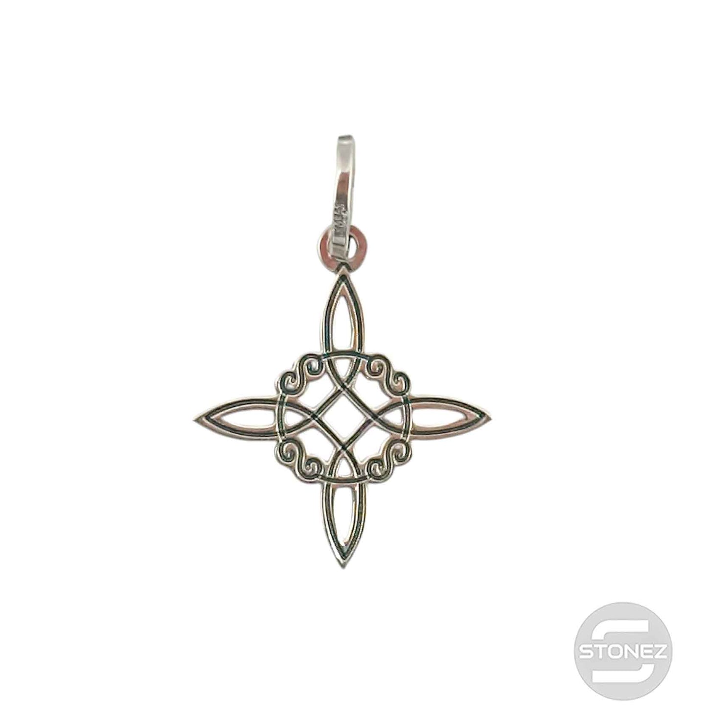400701529 Colgante De Plata Nudo De Bruja 23 mm.