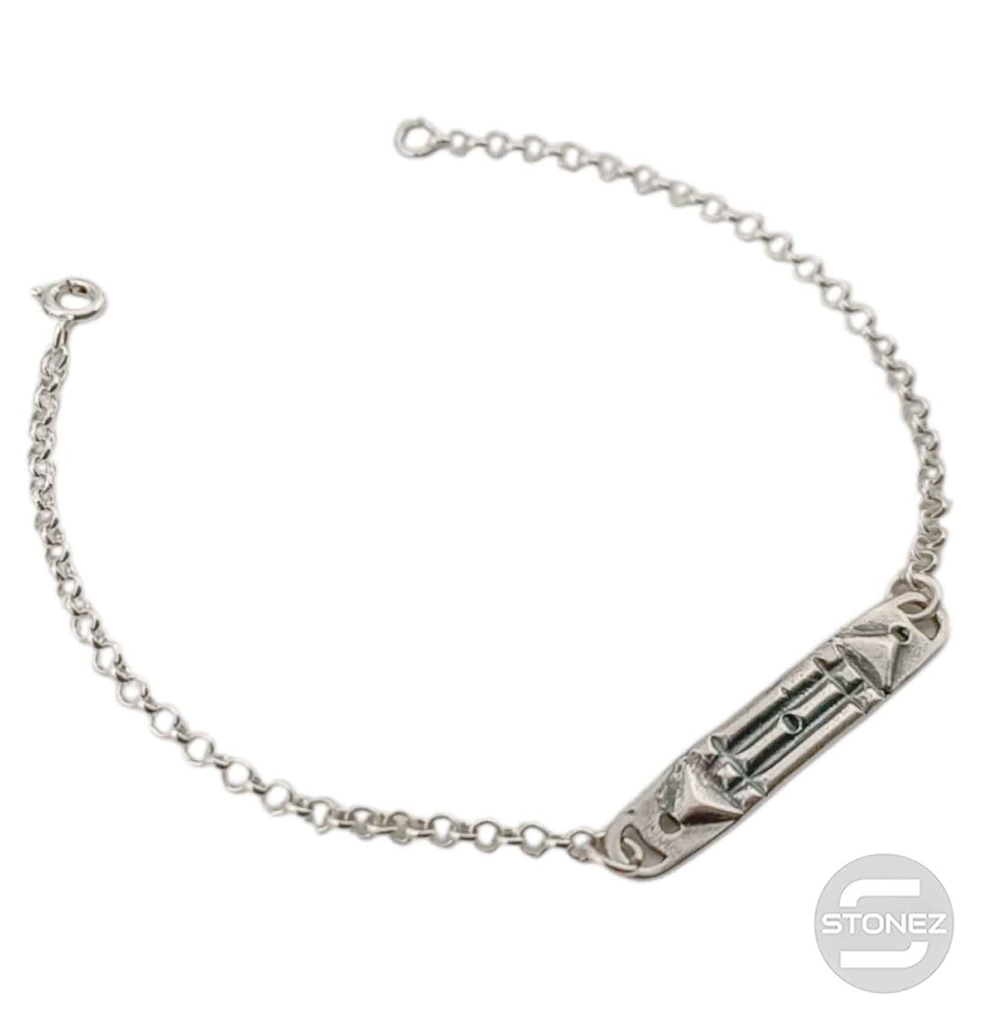 400803299 Pulsera Atlante Plata 925 18 Cms Aprox