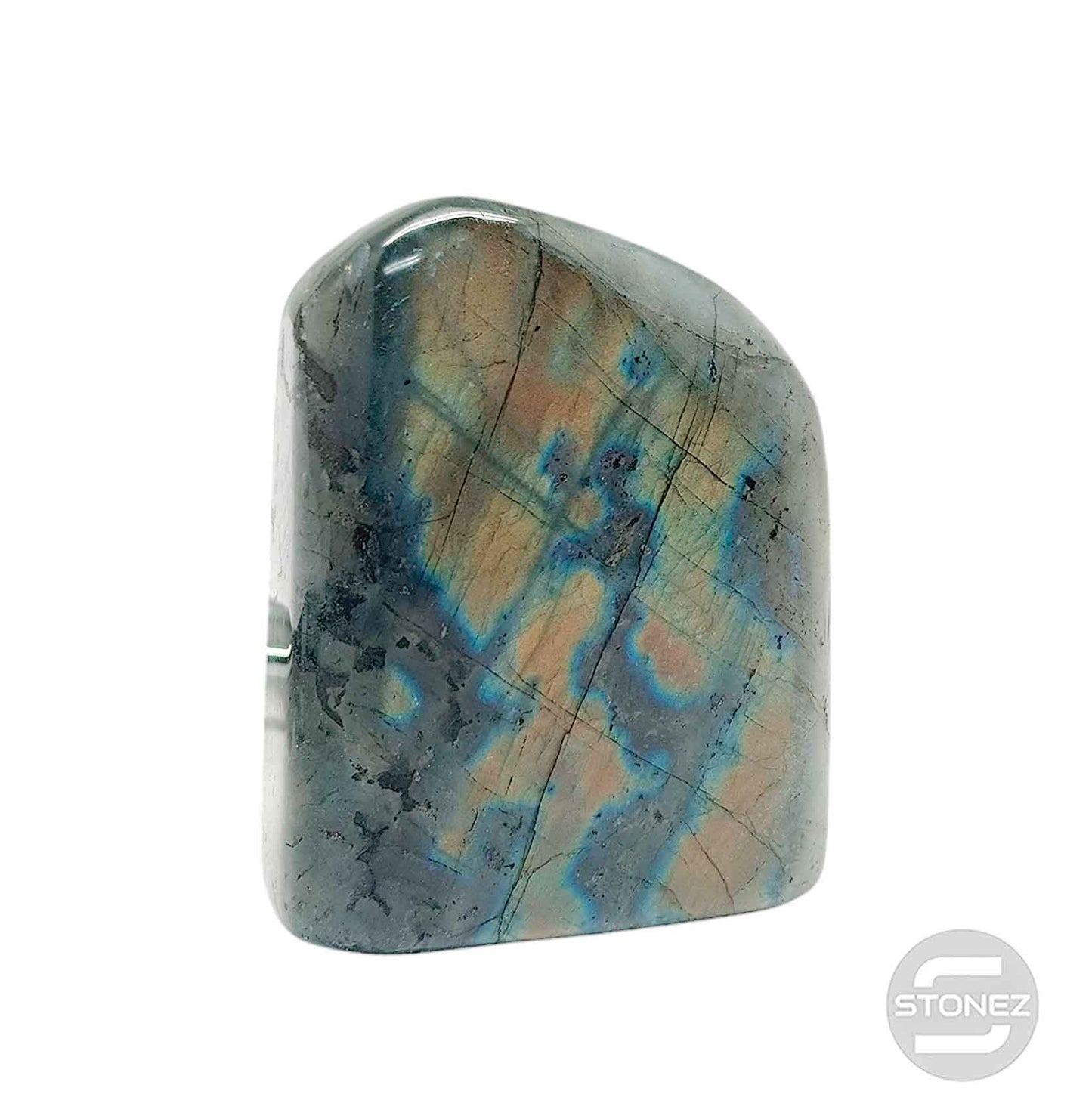 401002965-02 Labradorita Madagascar Pulida 0.515 Gramos 9 Cms Aprox