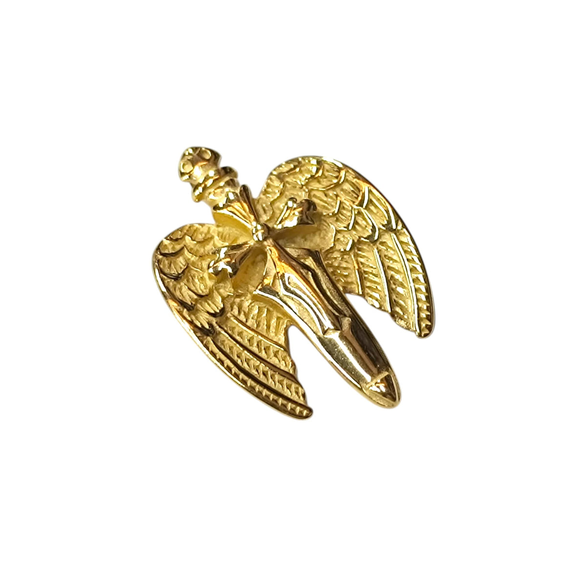 Colgante Acero Dorado Espada San Miguel 40 mm REF 600104128-08