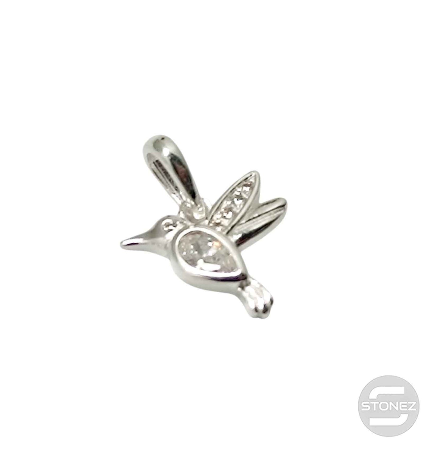 500202719-01 Colgante Plata 925 Colibri Con Circonita Color 11 mm Aprox