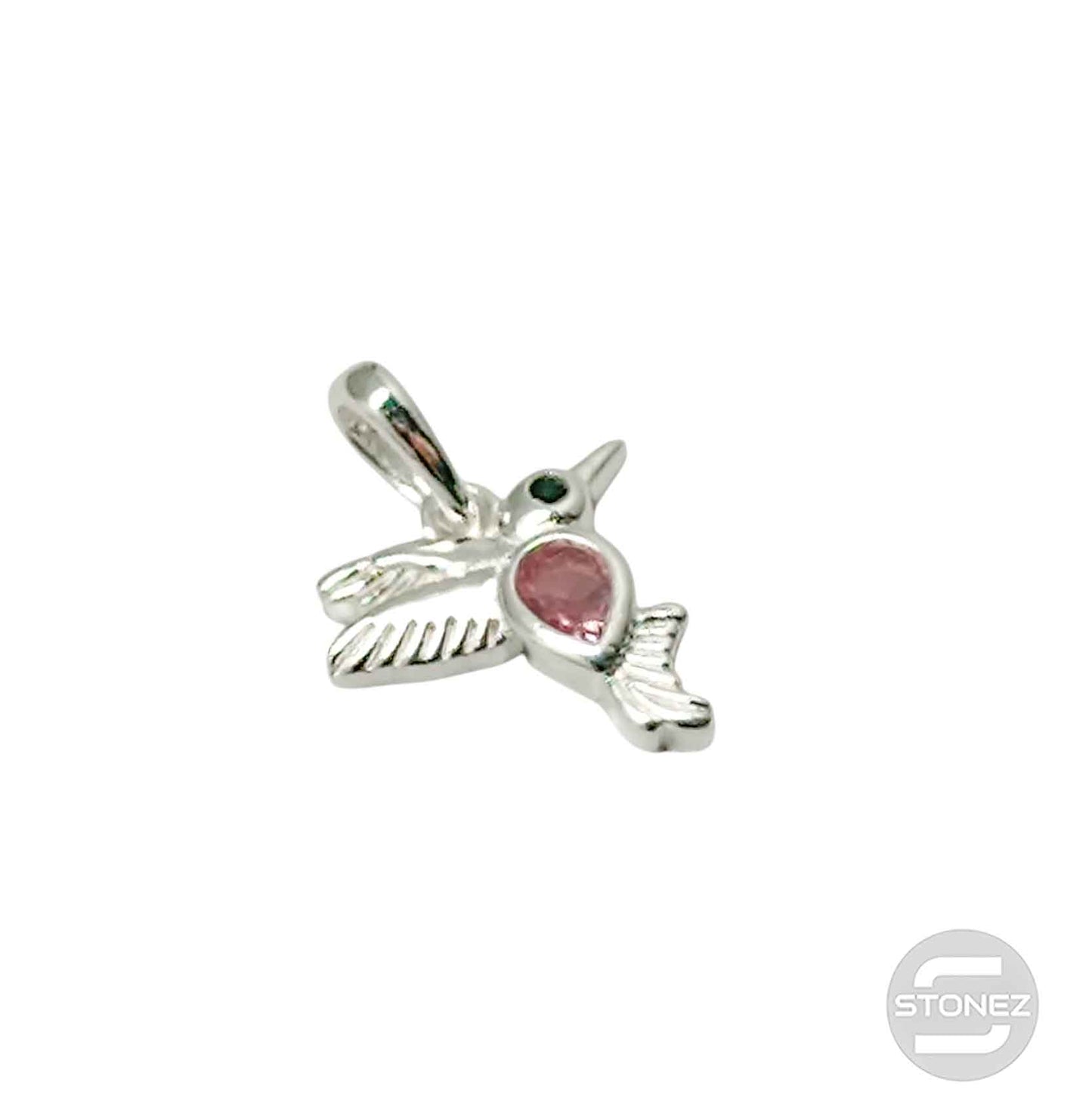 500202717-02 Colgante Plata 925 Colibri Con Circonita Color 11 mm Aprox