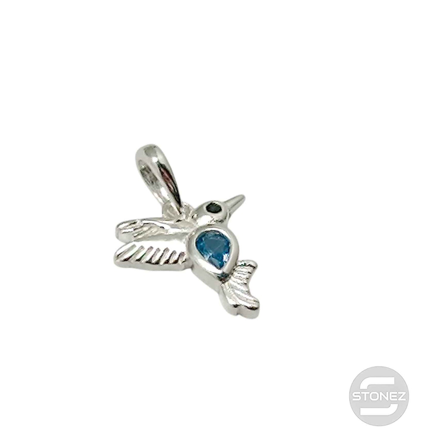 500202717-03 Colgante Plata 925 Colibri Con Circonita Color 11 mm Aprox