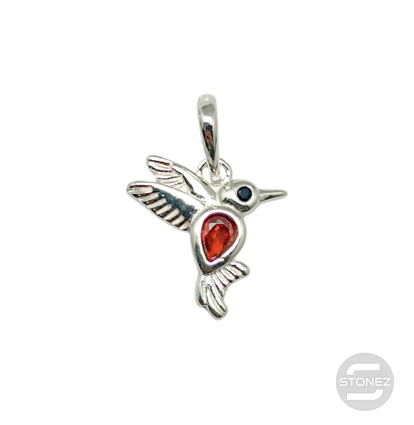 500202717-05 Colgante Plata 925 Colibri Con Circonita Color 11 mm Aprox