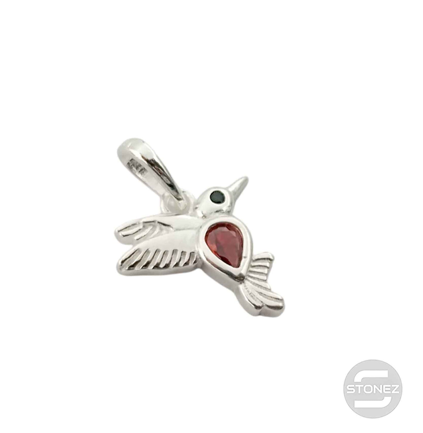 500202717-05 Colgante Plata 925 Colibri Con Circonita Color 11 mm Aprox
