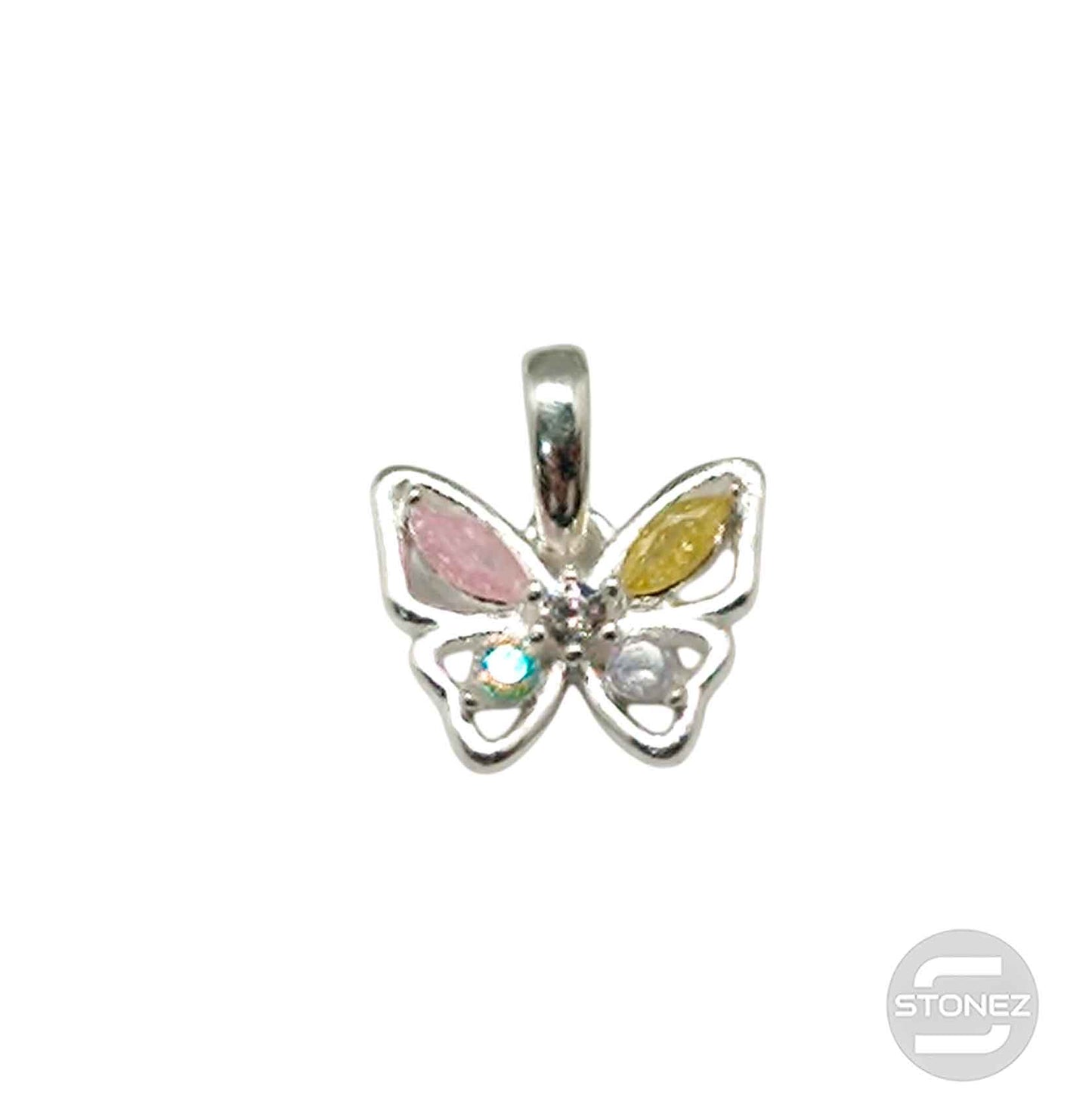 500202720-02 Colgante Plata 925 Mariposa Con Circonita Color 8 mm Aprox