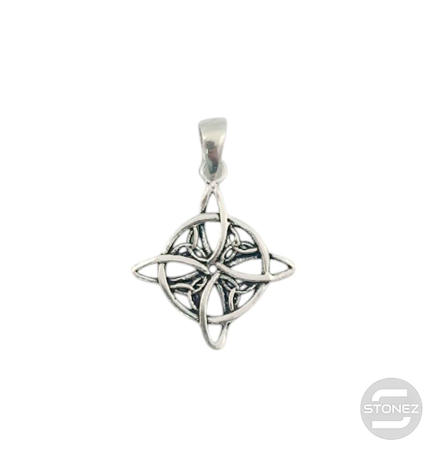 500203173 Colgante De Plata 925 Nudo De Bruja 17x21 mm