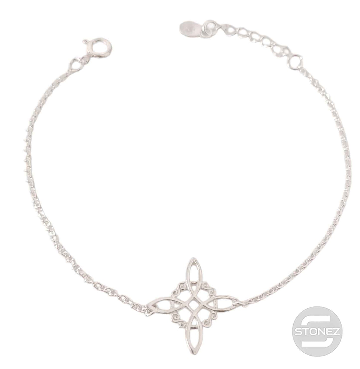 500203534_03 Pulsera Nudo De Bruja Plata 925 18 Cms Aprox