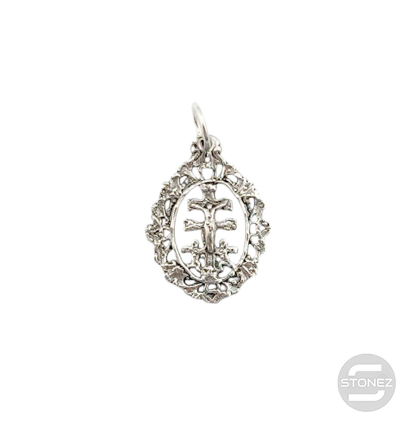 500303125 Colgante De Plata 925 Cruz Caracava 22x16 mm