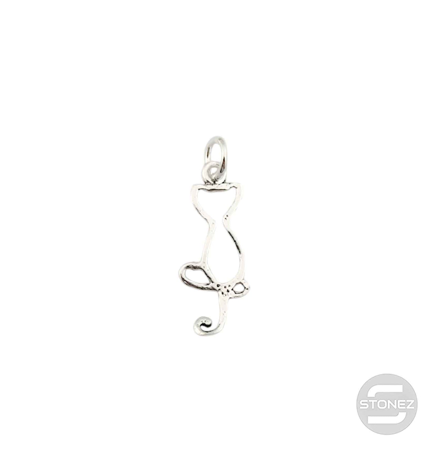 500303129 Colgante De Plata 925 Gato 20 mm