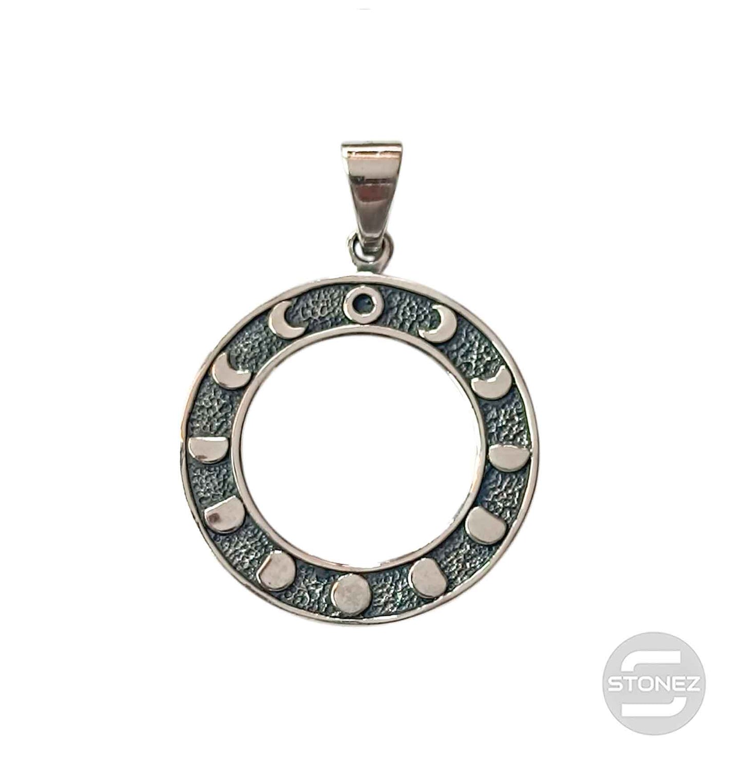 50404 Colgante De Plata Fases Lunares 27 mm