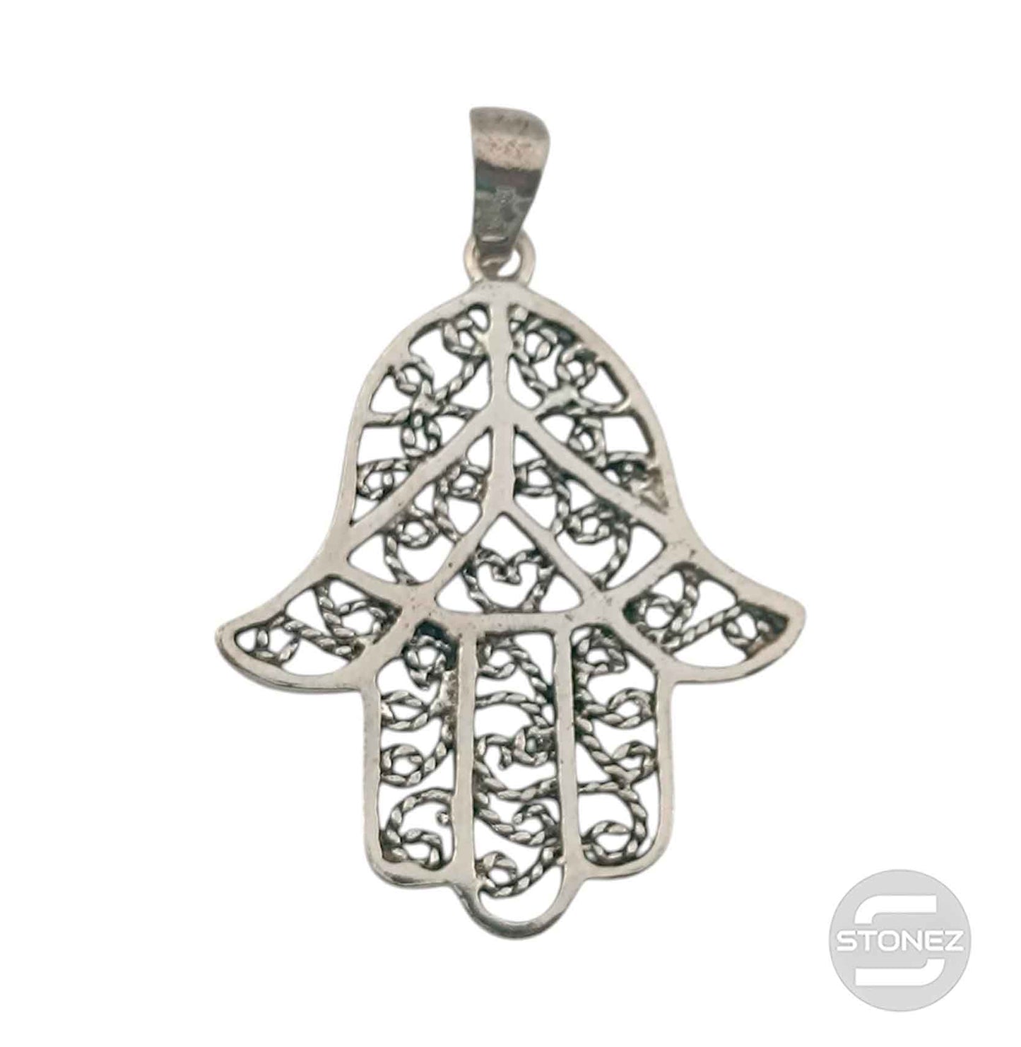 55507 Colgante Mano De Fatima Plata 925 27x34 mm