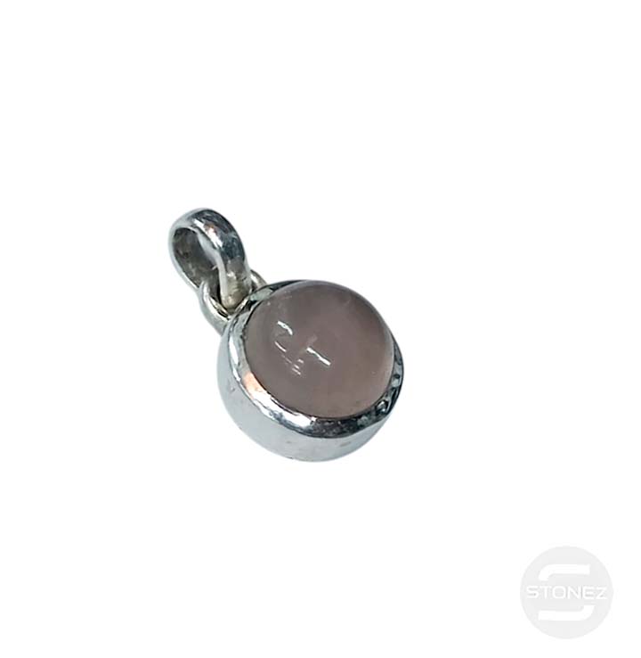 58229-02 Colgante Plata 925 Cuarzo Rosa 12 mm Aprox